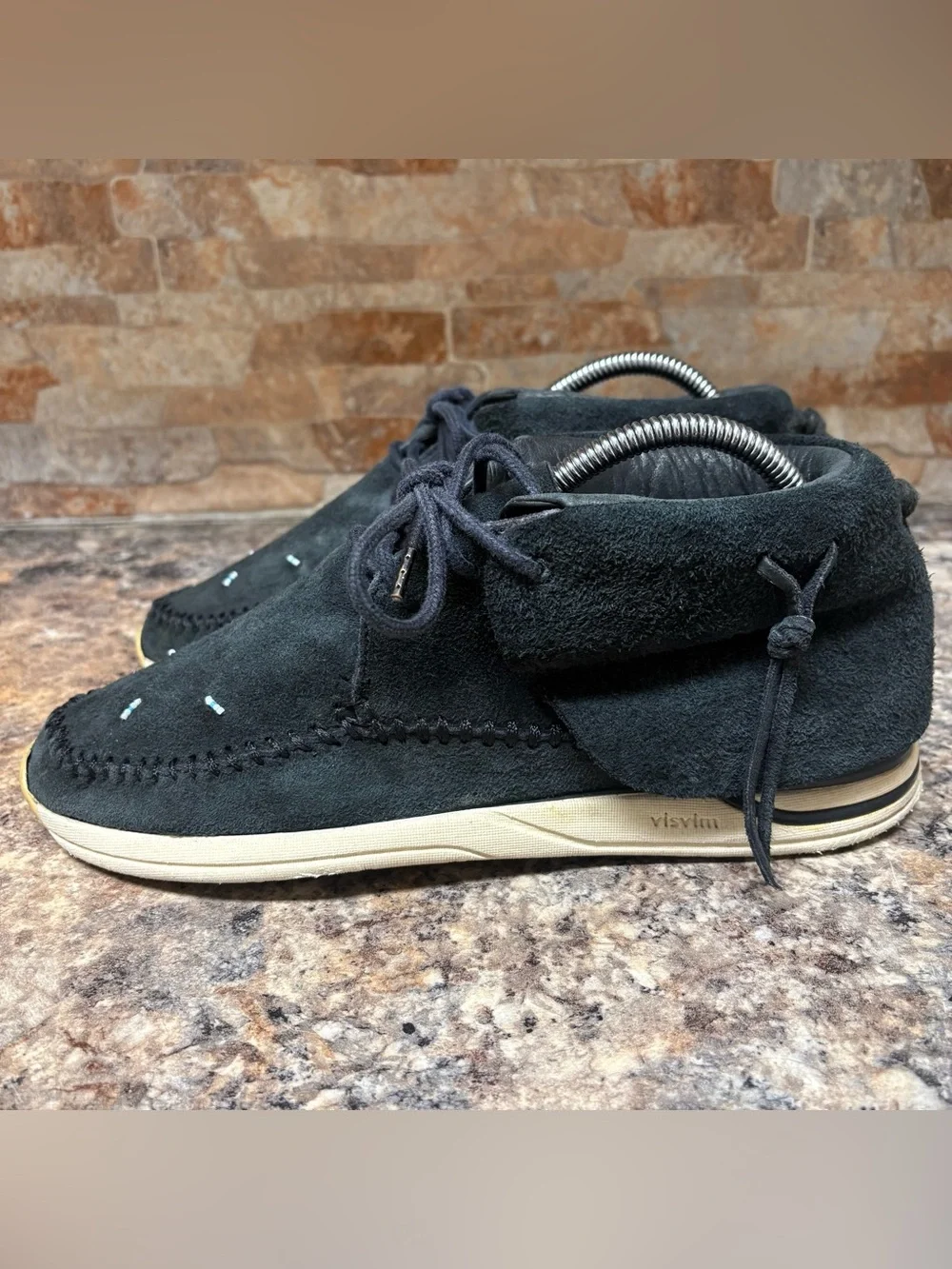 Visvim FBT Shaman Lhamo Folk Mid Black size 9